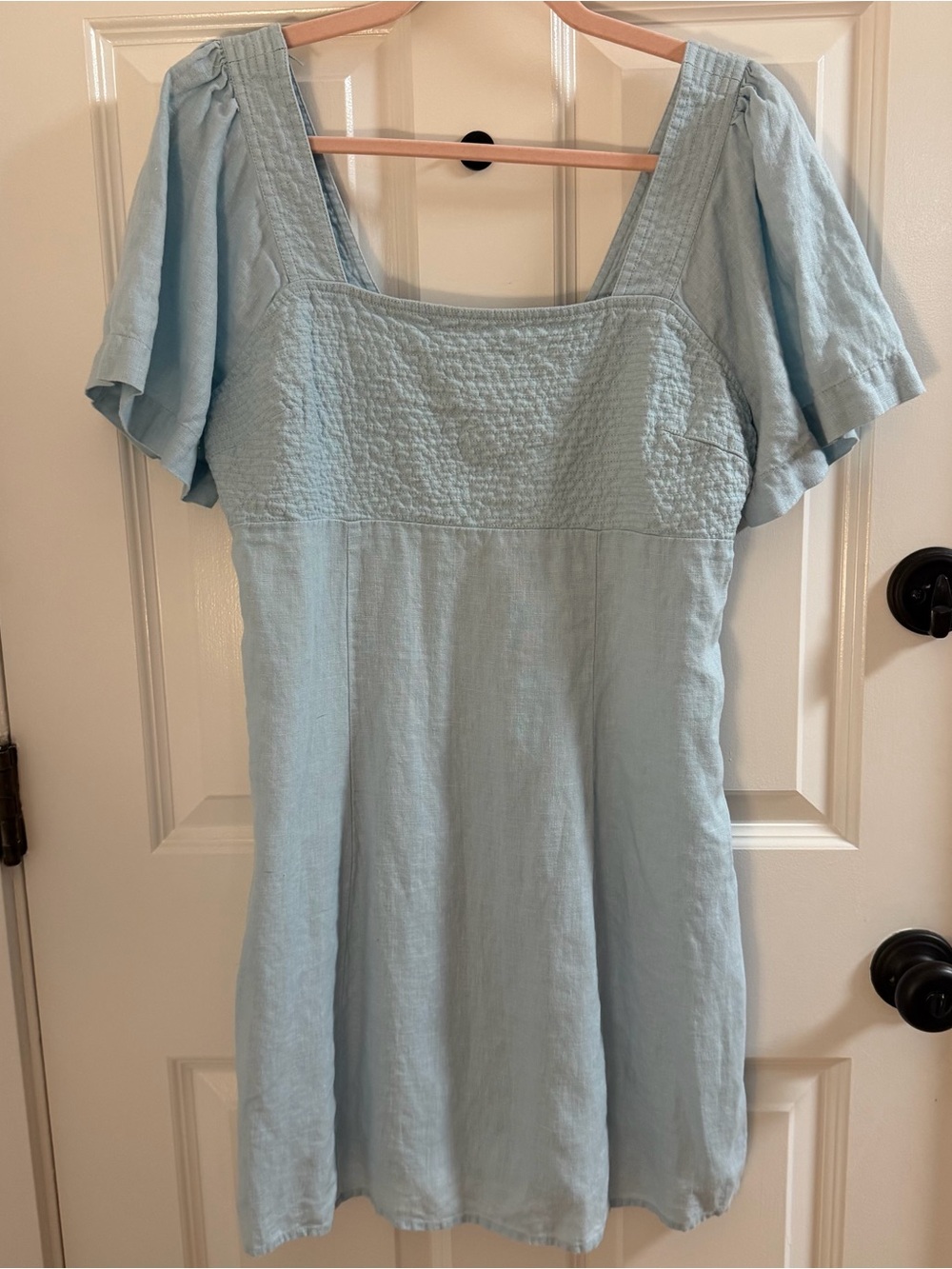 Madewell Square-Neck Linen Dress